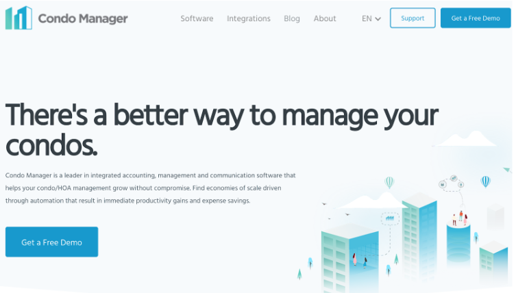 Condo Manager website | 41 HOA software options for your community