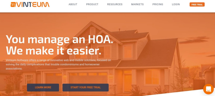 vinteum website | 41 HOA software options for your community
