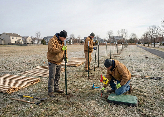 where to install HOA snow fences