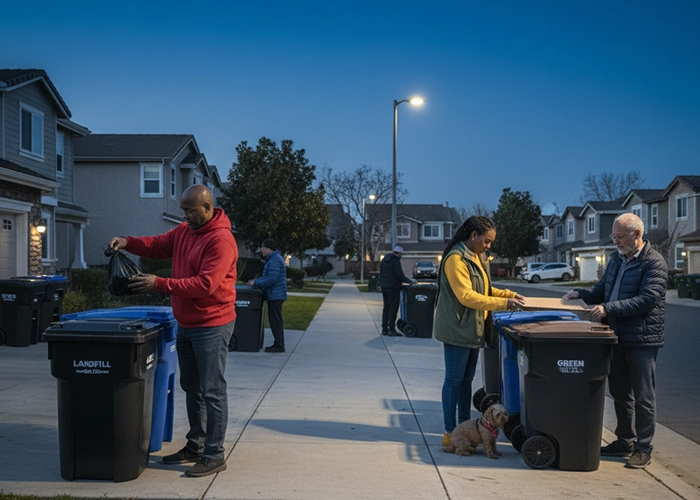 Set-Out Timing and Storage That Prevents Mess
