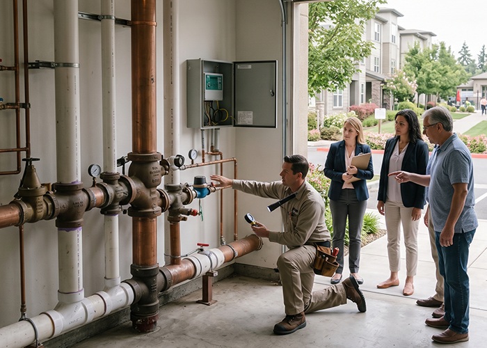 HOA plumbing responsibilities
