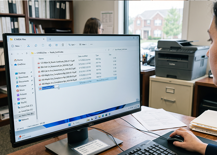 HOA resale documents