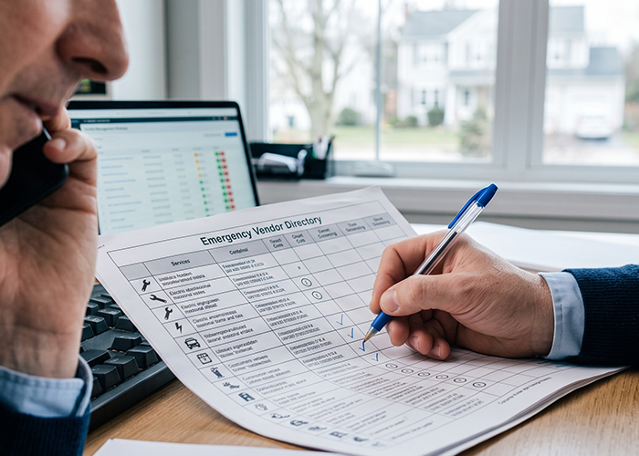 HOA emergency maintenance plan