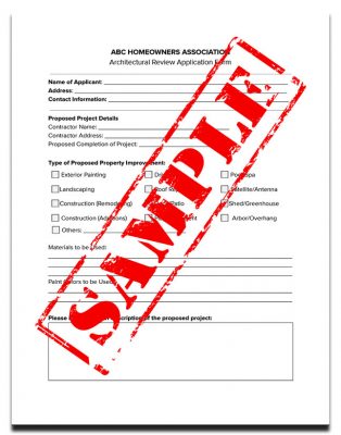 Architectural Review Application Form Template