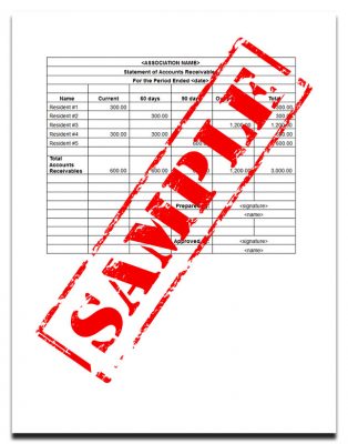 HOA Account Receivables Template