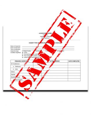 Inspection Checklist Template