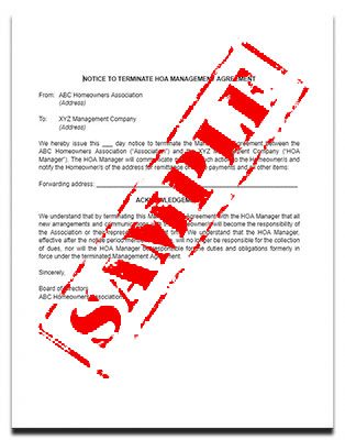 Letter-to-terminate-an-HOA-management-agreement-Sample