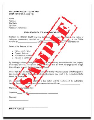 Release-of-Lien-for-Nonpayment-of-HOA-Dues-Sample-Image